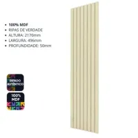 Placa Painel Ripado Nobre 49,6 cm Off White – GELIUS - Foto 3