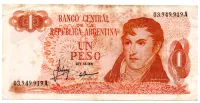 Argentina - 1 Peso - Cédula Estrangeira