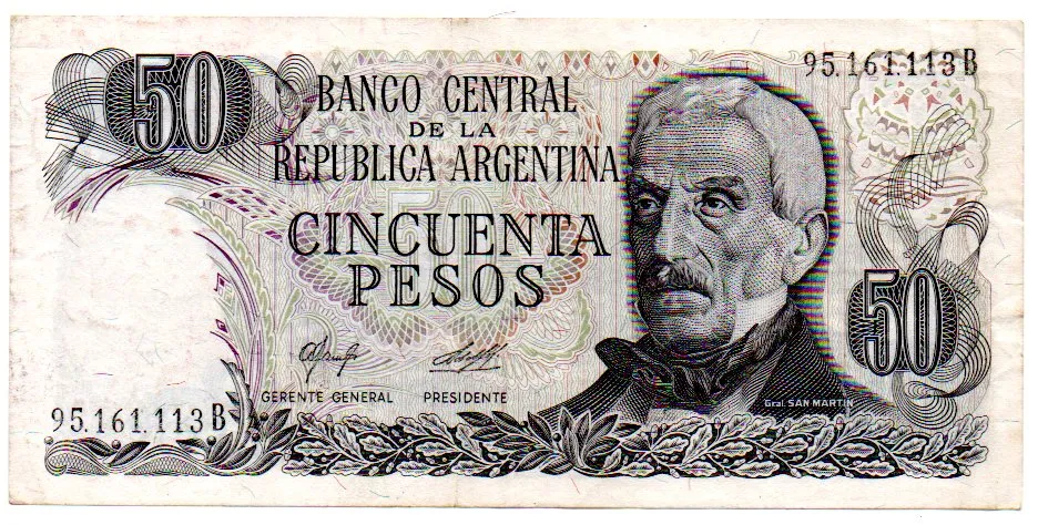 Argentina - 50 Pesos - Cédula Estrangeira