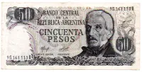 Argentina - 50 Pesos - Cédula Estrangeira