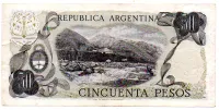 Argentina - 50 Pesos - Cédula Estrangeira - Foto 2