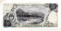 Argentina - 50 Pesos - Cédula Estrangeira - Foto 2