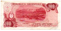 Argentina - 100 Pesos - Cédula Estrangeira - Foto 2