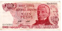 Argentina - 100 Pesos - Cédula Estrangeira