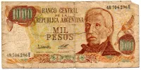 Argentina - 1000 Pesos - Cédula Estrangeira