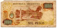 Argentina - 1000 Pesos - Cédula Estrangeira - Foto 2