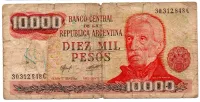 Argentina - 10000 Pesos - Cédula Estrangeira