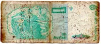 Argentina - 1 Austral - Cédula Estrangeira - Foto 2