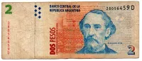 Argentina - 2 Pesos - Cédula Estrangeira