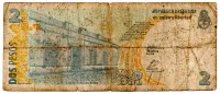 Argentina - 2 Pesos - Cédula Estrangeira - Foto 2