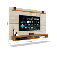 Painel até 65? Maxi Off White/Cedro – EDN MÓVEIS - Foto 2