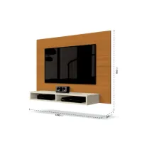 Painel até 43? Fox New Cedro/Off White – EDN MÓVEIS - Foto 2