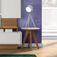 Mesa de Canto 50cm TB37 Freijó/Off White – DALLA COSTA