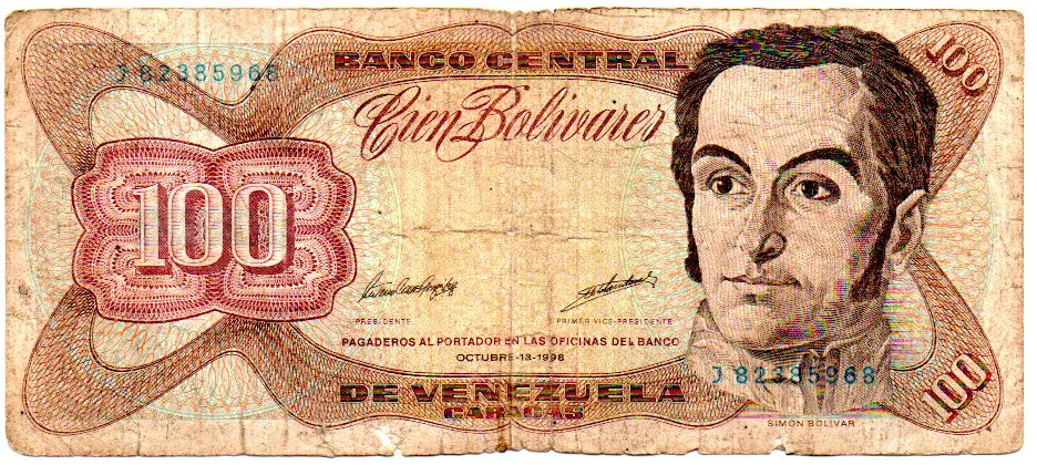Venezuela - 100 Bolívares - Cédula Estrangeira