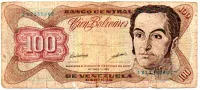 Venezuela - 100 Bolívares - Cédula Estrangeira