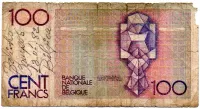 Bélgica - 100 Francs - Cédula Estrangeira - Foto 2