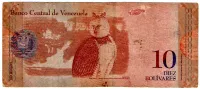 Venezuela - 10 Bolívares - Cédula Estrangeira - Foto 2