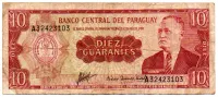 Paraguai - 10 Pesos - Cédula Estrangeira
