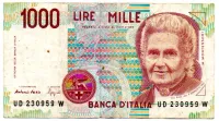 Itália - 1000 Lire - Cédula Estrangeira
