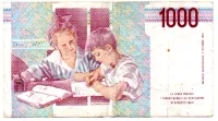 Itália - 1000 Lire - Cédula Estrangeira - Foto 2