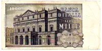 Itália - 1000 Lire - Cédula Estrangeira - Foto 2