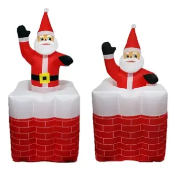 Papai Noel Chaminé Inflável 1,80m