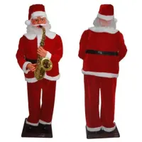Papai Noel Animado Dança Toca Sax 1,80m