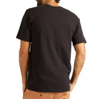 Camiseta Hurley Frame Manga Curta Masculina – Preto Chumbo - Foto 4