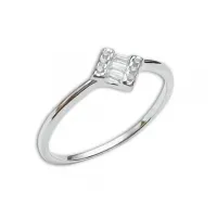 Anel de Prata Feminino - com pedras - AN1879