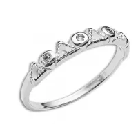 Anel de Prata Feminino - com pedras - AN1851