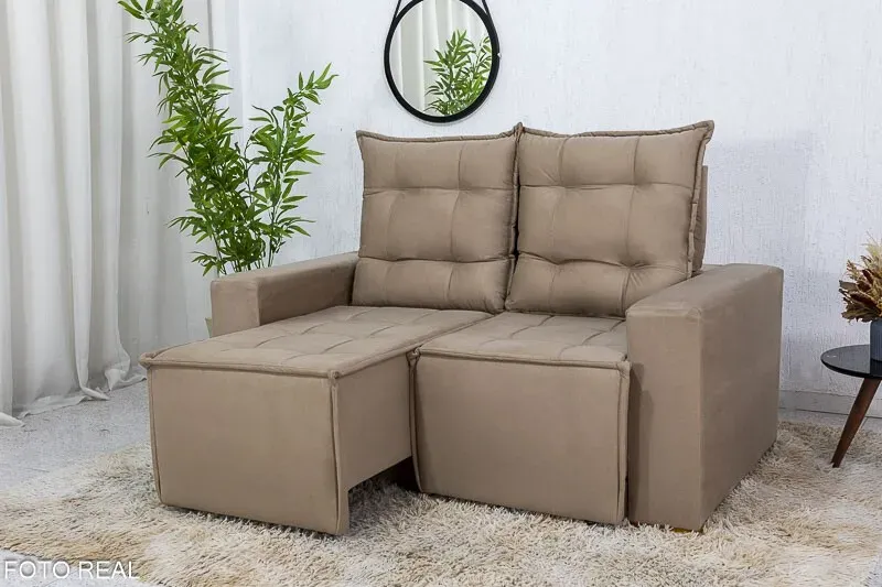  Sofá retrátil e Reclinavel  Rafaela 1,60 Rff