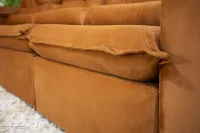 Sofá Retrátil Reclinável 2.70m Roma Veludo Terracota 24 - D28 Soft - Foto 3