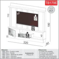 Home até 65? Vênus TB179E Off White/Freijó – DALLA COSTA - Foto 3