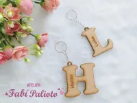 MDF24    Chaveiro MDF Letra com nome gravado - Foto 2