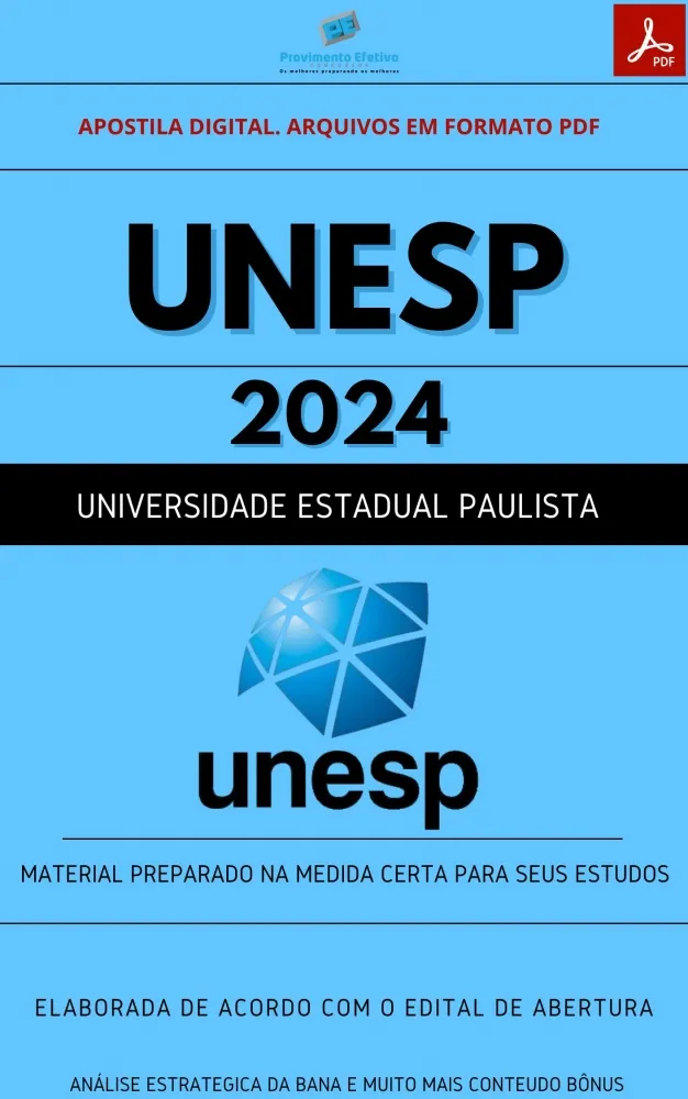 Apostila UNESP Assistente Informática II 2024 Imagem