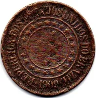 1909 - 40 Réis - Moeda Brasil