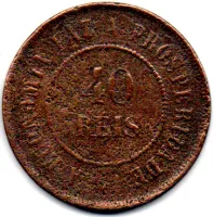 1909 - 40 Réis - Moeda Brasil - Foto 2