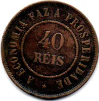1911 - 40 Réis - Moeda Brasil - Foto 2