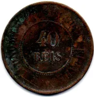 1911 - 40 Réis - Moeda Brasil - Foto 2