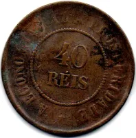 1911 - 40 Réis - Moeda Brasil - Foto 2