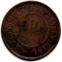 1911 - 40 Réis - Moeda Brasil - Foto 2
