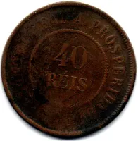 1911 - 40 Réis - Moeda Brasil - Foto 2