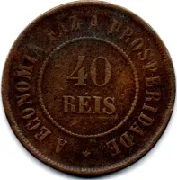 1911 - 40 Réis - Moeda Brasil - Foto 2