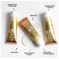 Protetor Solar Físico Mineral SUNNATURE Facial BioBio FPS30 - Foto 3