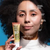 Protetor Solar Físico Mineral SUNNATURE Facial BioBio FPS30 - Foto 6