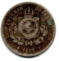 1883 - 100 Réis - Moeda Brasil Império