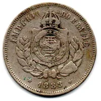 1888 - 200 Réis - Moeda Brasil Império