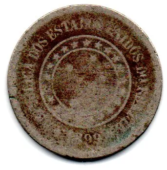 1899 - 100 Réis - Moeda Brasil
