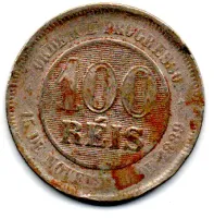 1899 - 100 Réis - Moeda Brasil - Foto 2