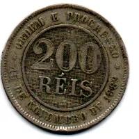 1898 - 200 Réis - Moeda Brasil - Foto 2